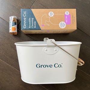 BNWT 3pc Grove Co. Cleaning Caddy + Spray Bottle + All Purpose Concentrate